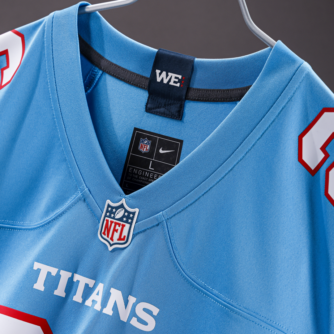Tennessee Titans Tyjae Spears Nike Light Blue Game Jersey