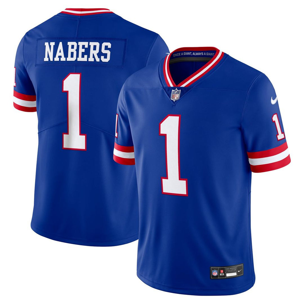 New York Giants Malik Nabers Nike Royal Alternate 2 Legacy Vapor Untouchable Limited Jersey