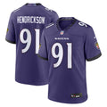 Baltimore Ravens Trey Hendrickson Nike Purple Team Game Jersey
