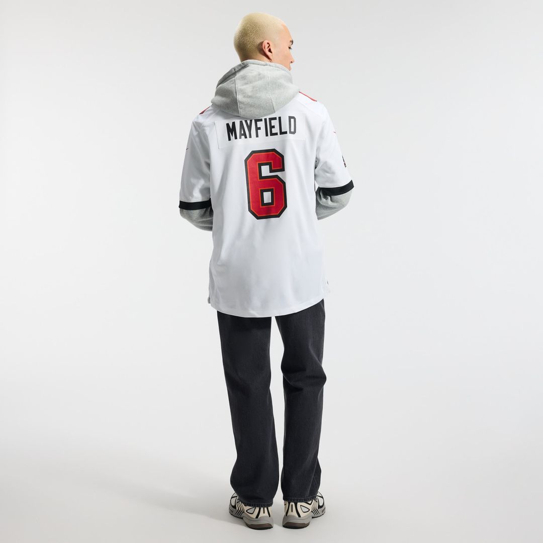 Tampa Bay Buccaneers Baker Mayfield Nike Pewter Alternate Game Player Jersey