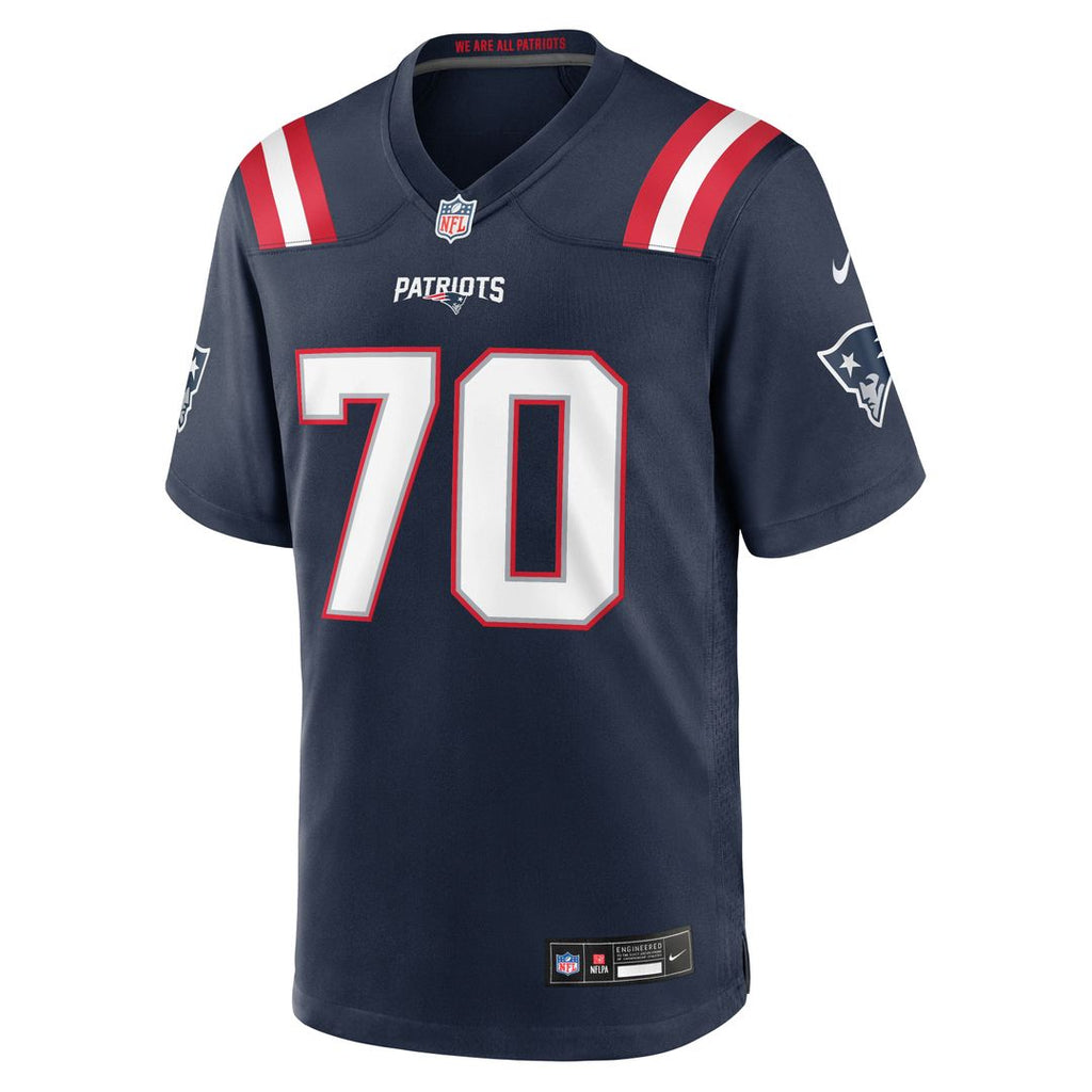 New England Patriots Greg Van Roten Nike Navy Team Game Jersey