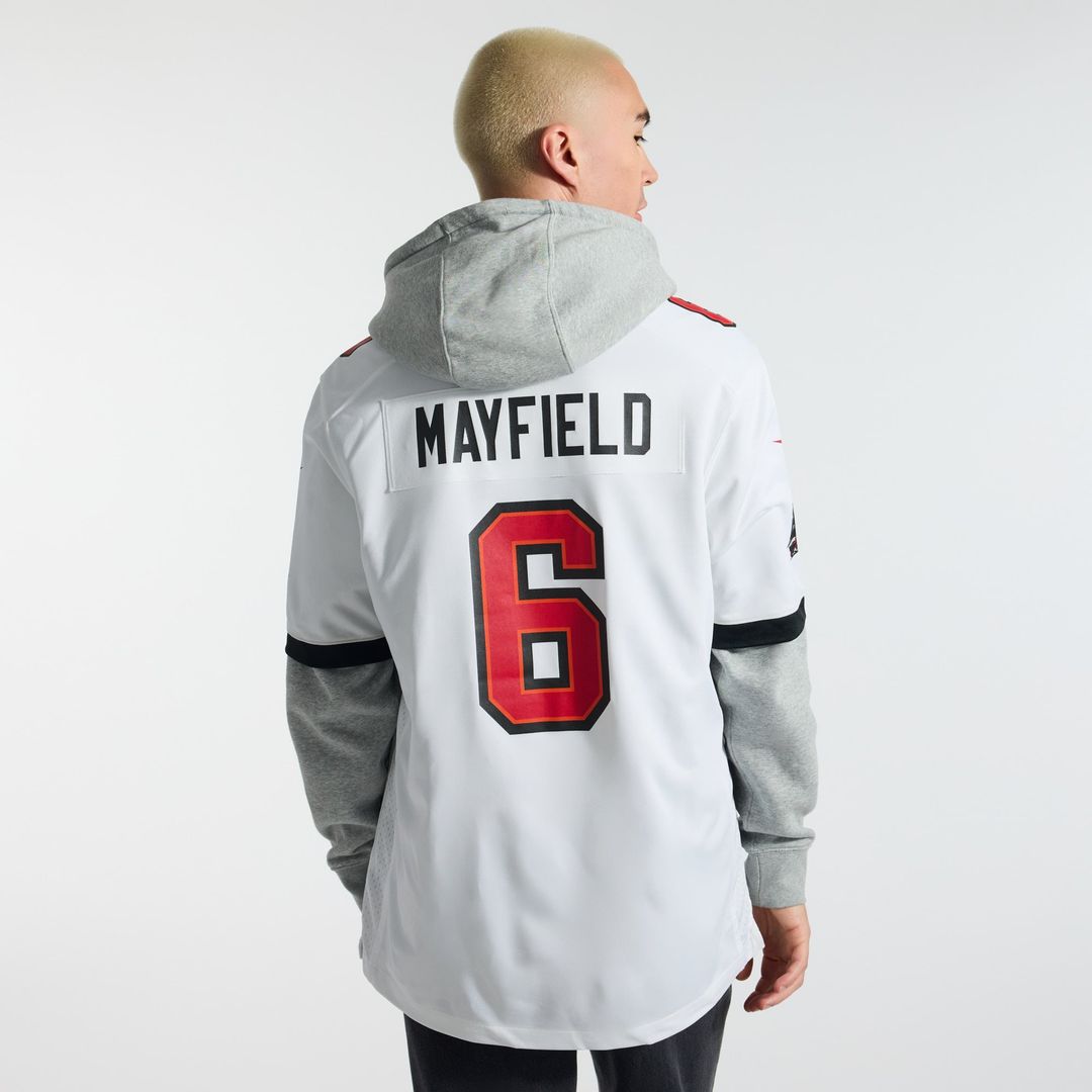 Tampa Bay Buccaneers Baker Mayfield Nike Pewter Alternate Game Player Jersey