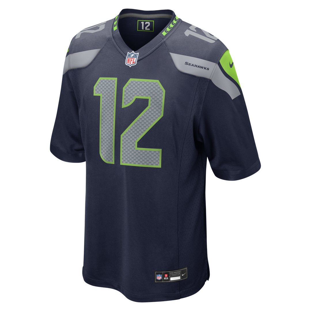 Seattle Seahawks 12s Nike College Navy Team Game Jersey