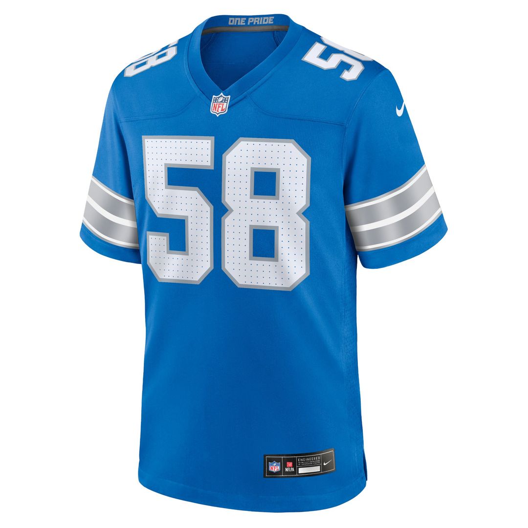 Detroit Lions Penei Sewell Nike Black 2nd Alternate Game Jersey