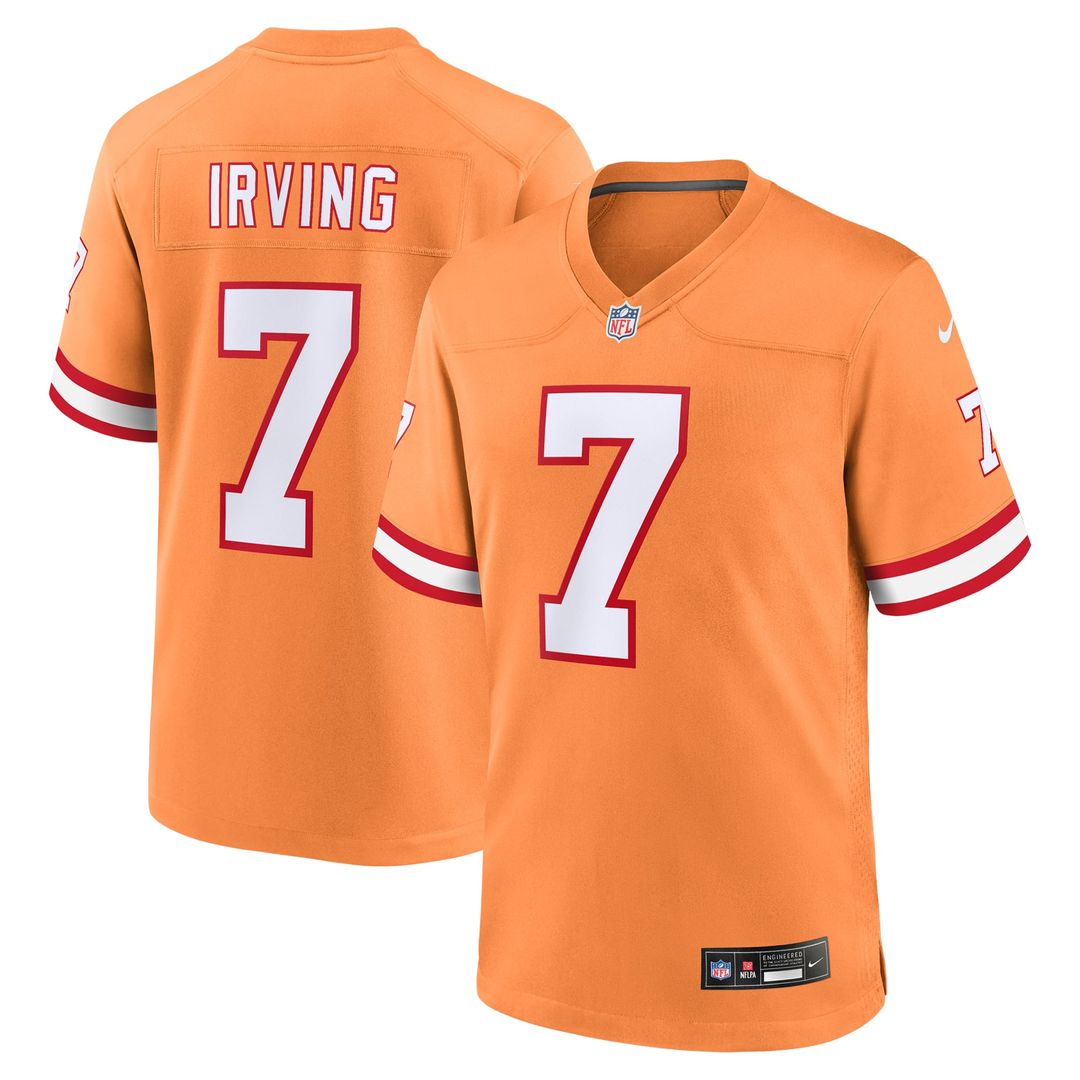 Tampa Bay Buccaneers Bucky Irving Nike Pewter Alternate Game Jersey