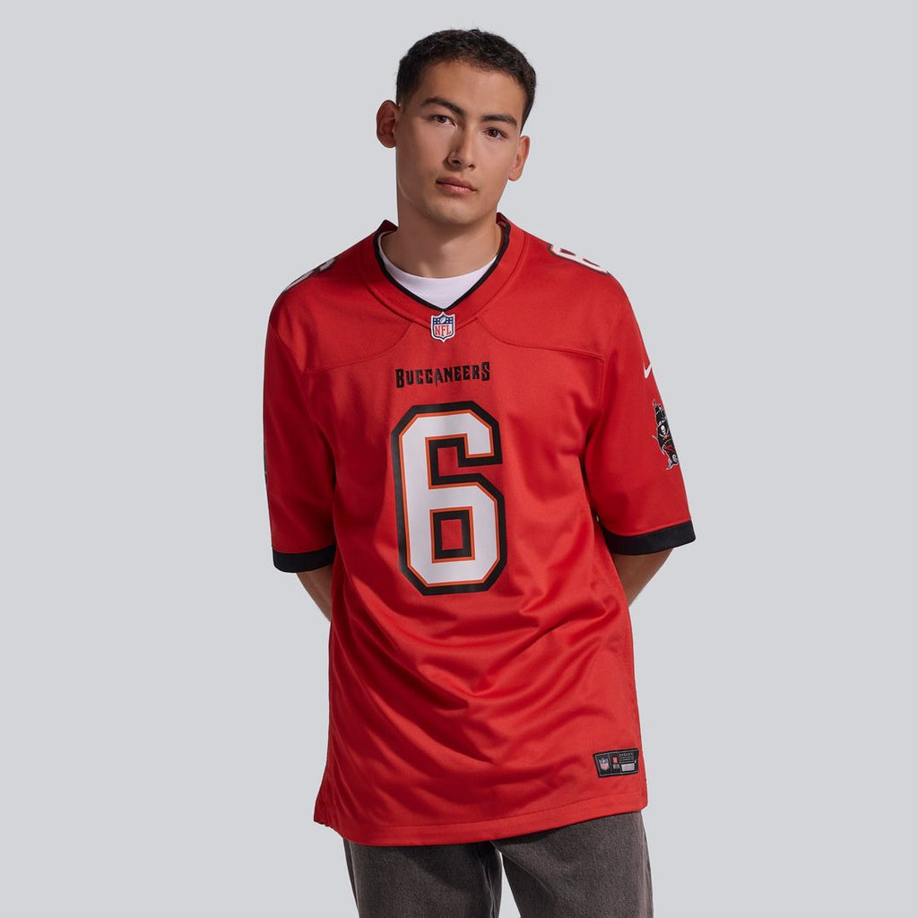 Tampa Bay Buccaneers Baker Mayfield Nike Pewter Alternate Game Player Jersey