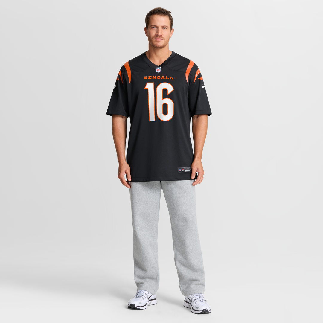 Cincinnati Bengals Joe Flacco Nike Black Team Game Jersey