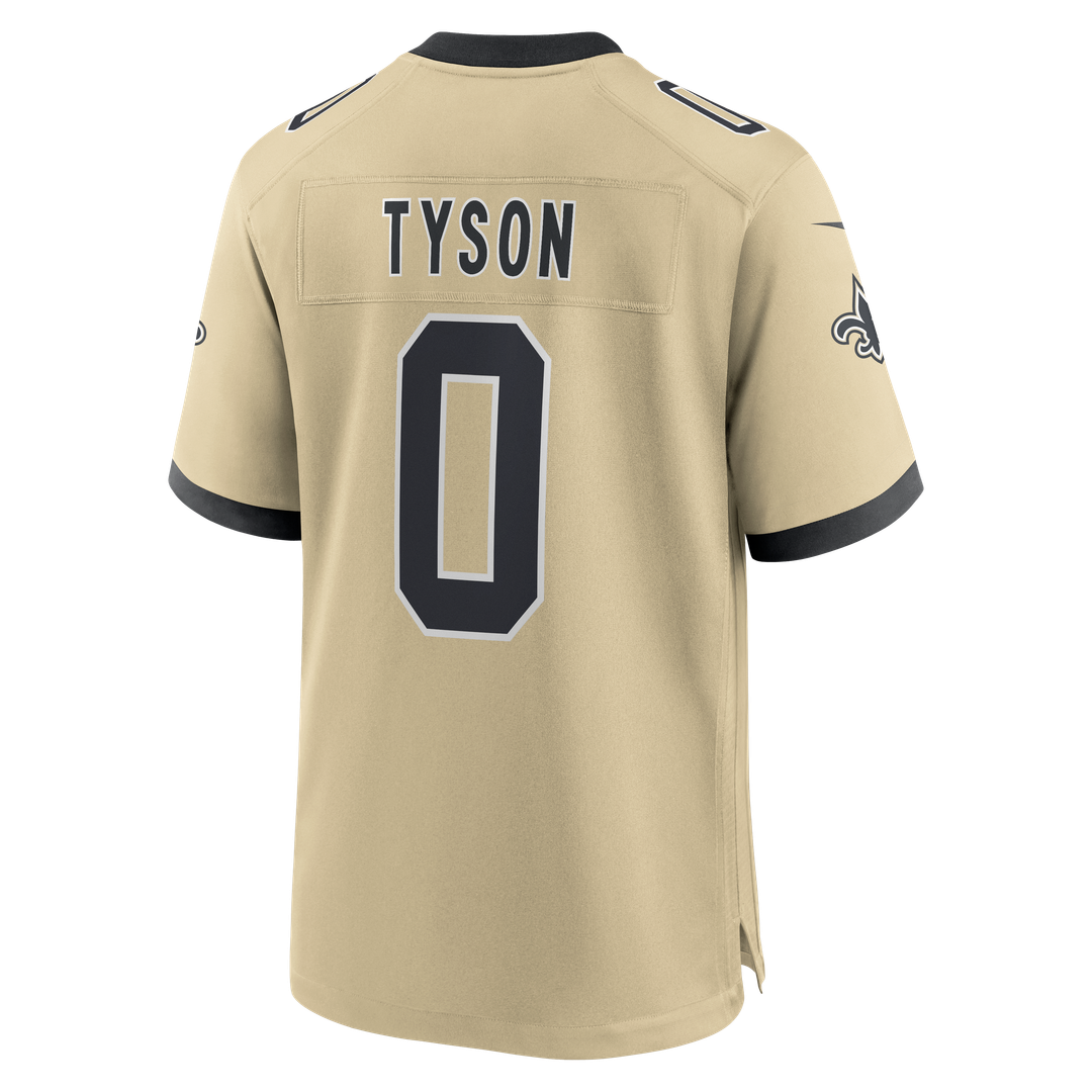 New Orleans Saints Jordyn Tyson Nike Black Team Game Jersey