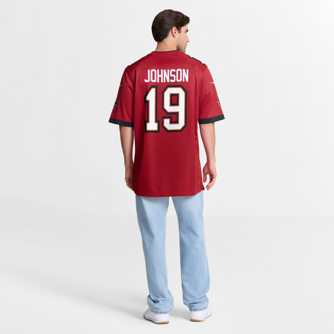 Tampa Bay Buccaneers Keyshawn Johnson Nike Red Game Retired Player Jersey