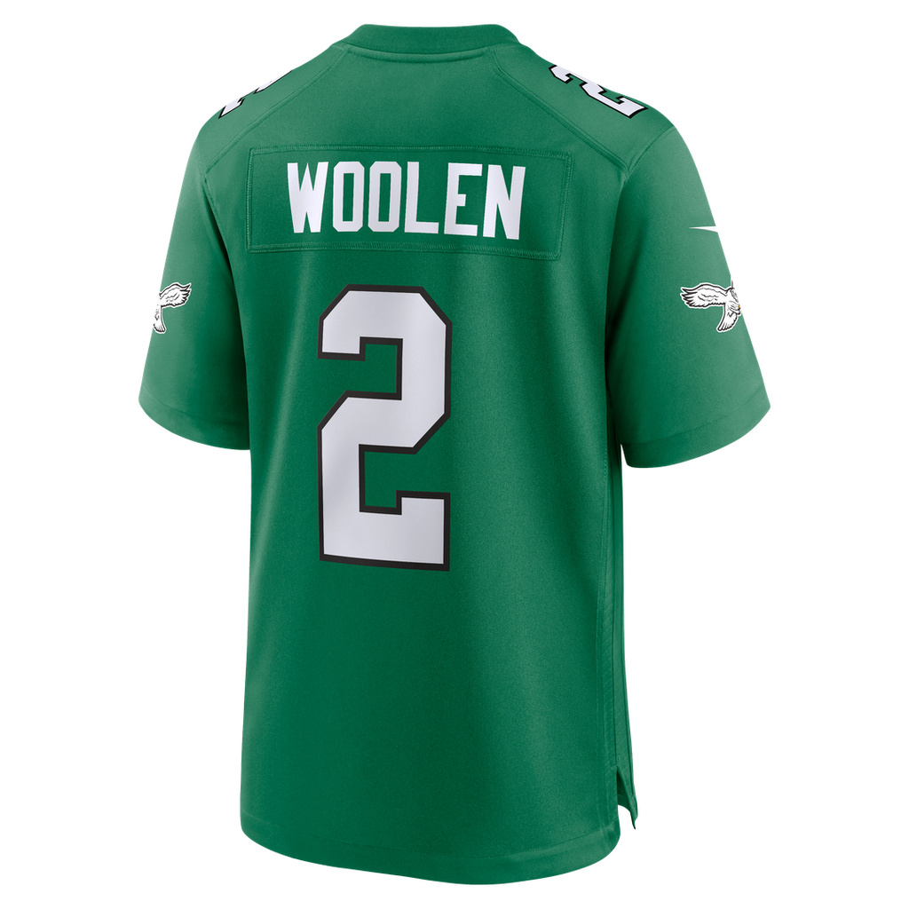 Philadelphia Eagles Tariq Woolen Nike Midnight Green Team Game Jersey