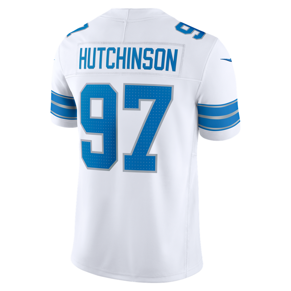 Detroit Lions Aidan Hutchinson Nike White Vapor F.U.S.E. Stitched Limited Jersey
