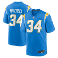 Los Angeles Chargers Keaton Mitchell Nike Powder Blue Team Game Jersey