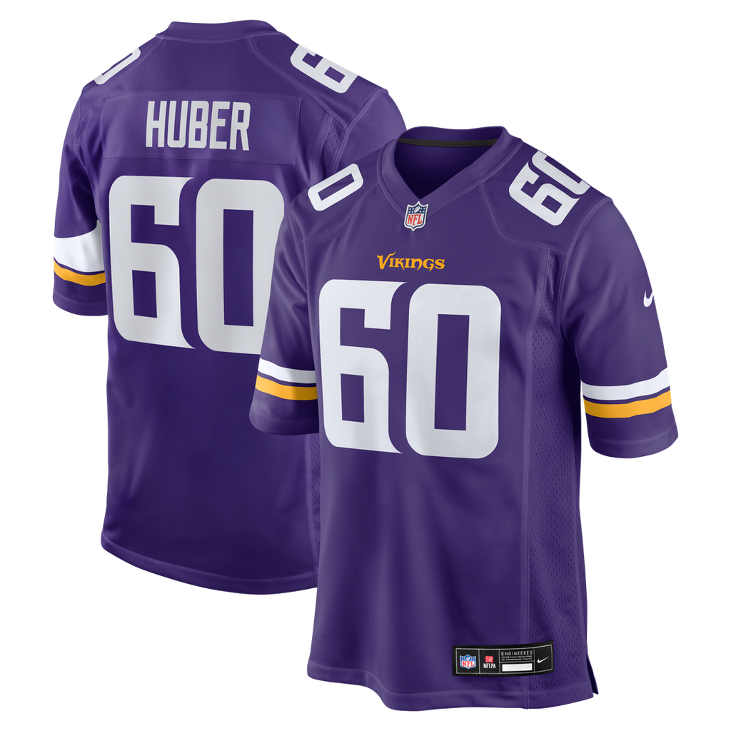 Minnesota Vikings Joe Huber Nike Purple Team Game Jersey