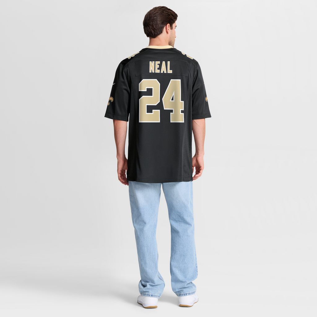 New Orleans Saints Devin Neal Nike Black Team Game Jersey