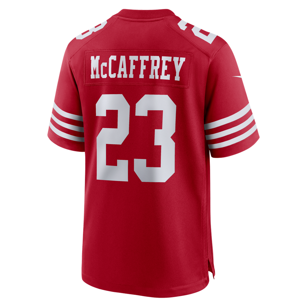San Francisco 49ers Christian McCaffrey Nike White Game Player Jersey