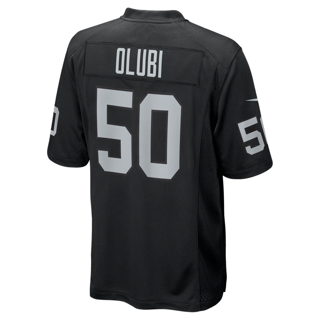 Las Vegas Raiders Segun Olubi Nike Black Team Game Jersey