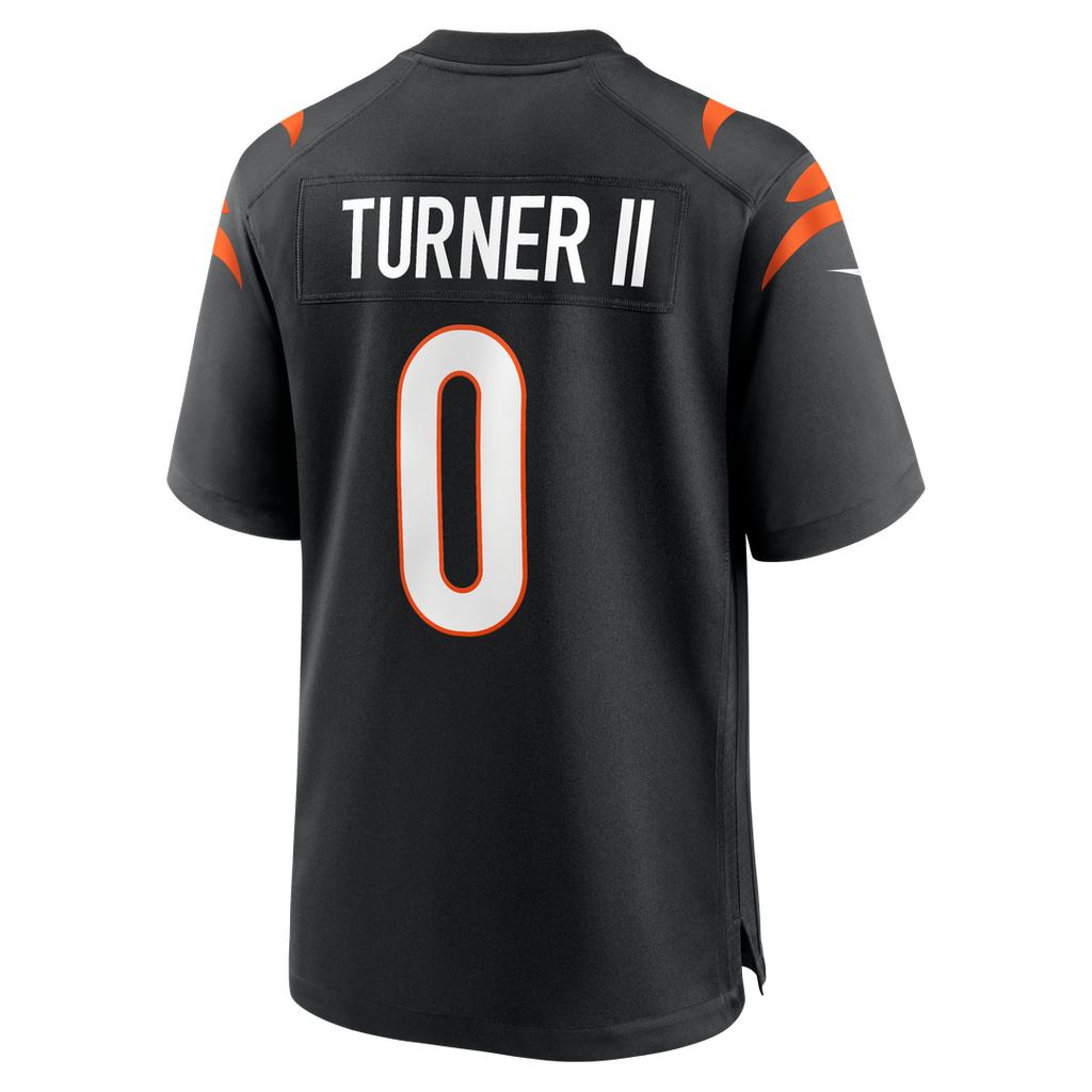 Cincinnati Bengals DJ Turner II Nike Black Team Game Jersey