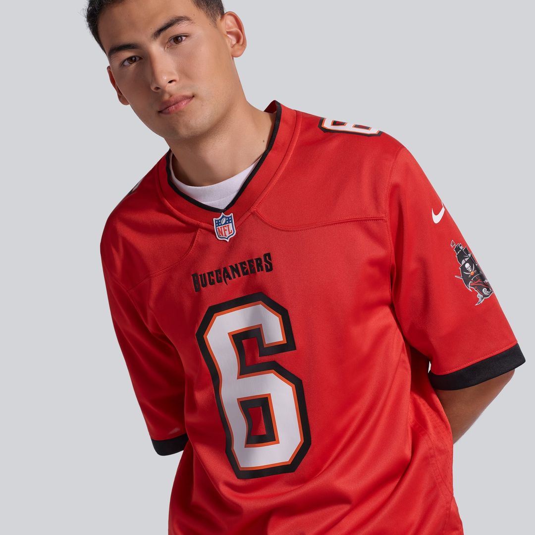 Tampa Bay Buccaneers Baker Mayfield Nike Pewter Alternate Game Player Jersey