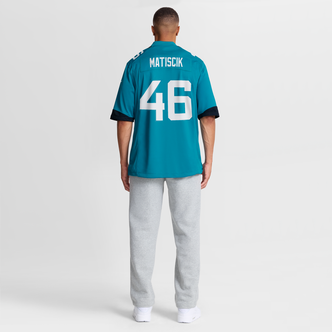Jacksonville Jaguars Ross Matiscik Nike Teal Game Jersey
