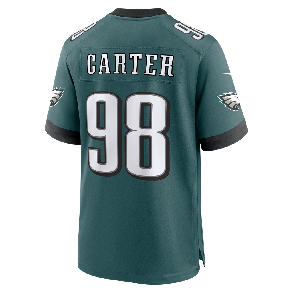 Philadelphia Eagles Jalen Carter Nike White Game Jersey