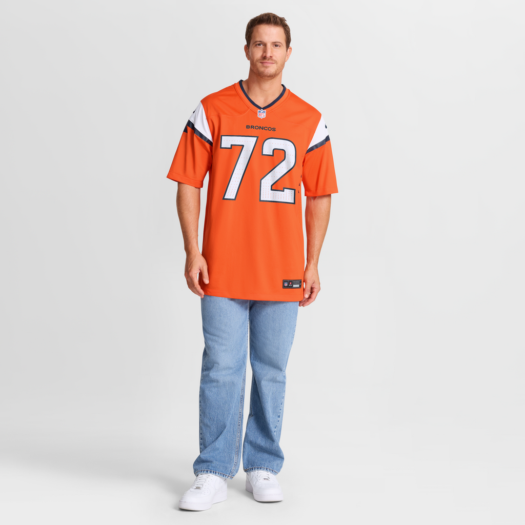 Denver Broncos Garett Bolles Nike Orange Team Game Jersey