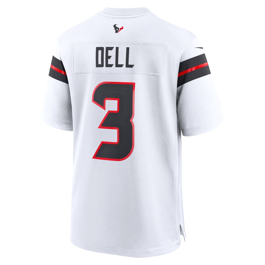 Houston Texans Tank Dell Nike Red Alternate Game Jersey