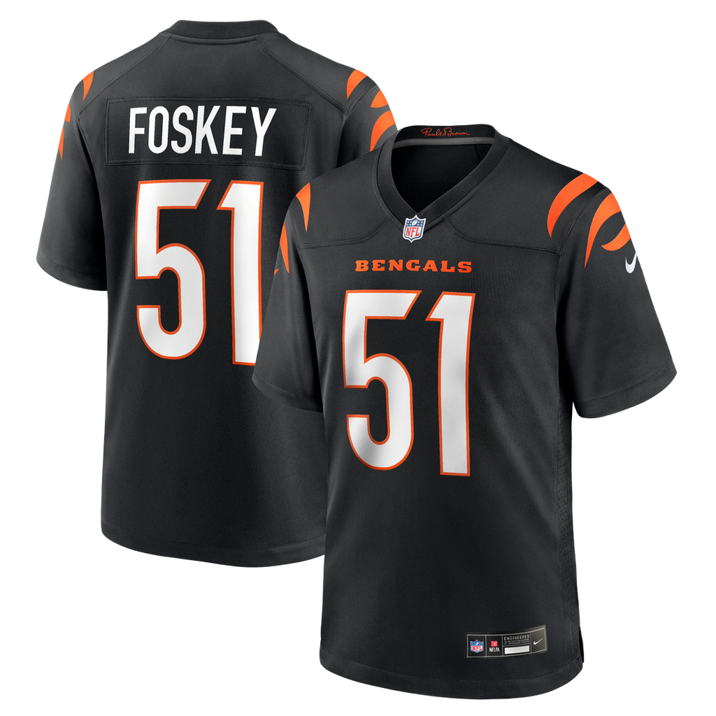 Cincinnati Bengals Isaiah Foskey Nike Black Team Game Jersey