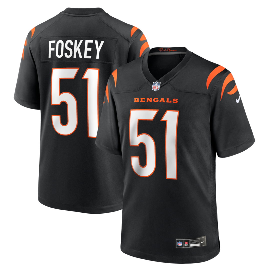 Cincinnati Bengals Isaiah Foskey Nike Black Team Game Jersey