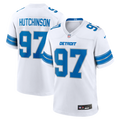 Detroit Lions Aidan Hutchinson Nike White Game Jersey