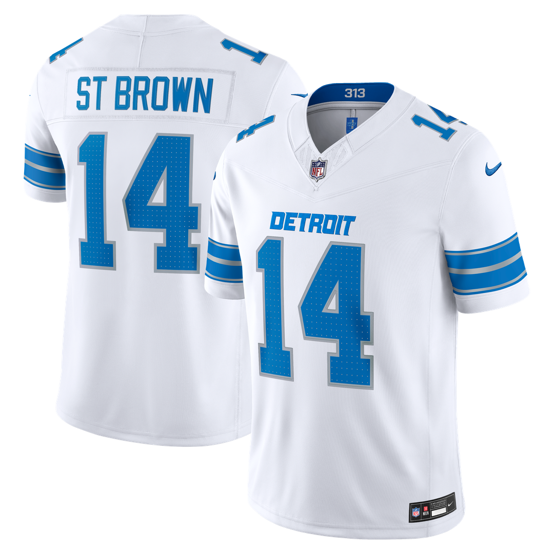 Detroit Lions Amon-Ra St. Brown Nike Black Alternate Vapor F.U.S.E. Stitched Limited Jersey