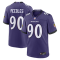 Baltimore Ravens Aeneas Peebles Nike Purple Team Game Jersey