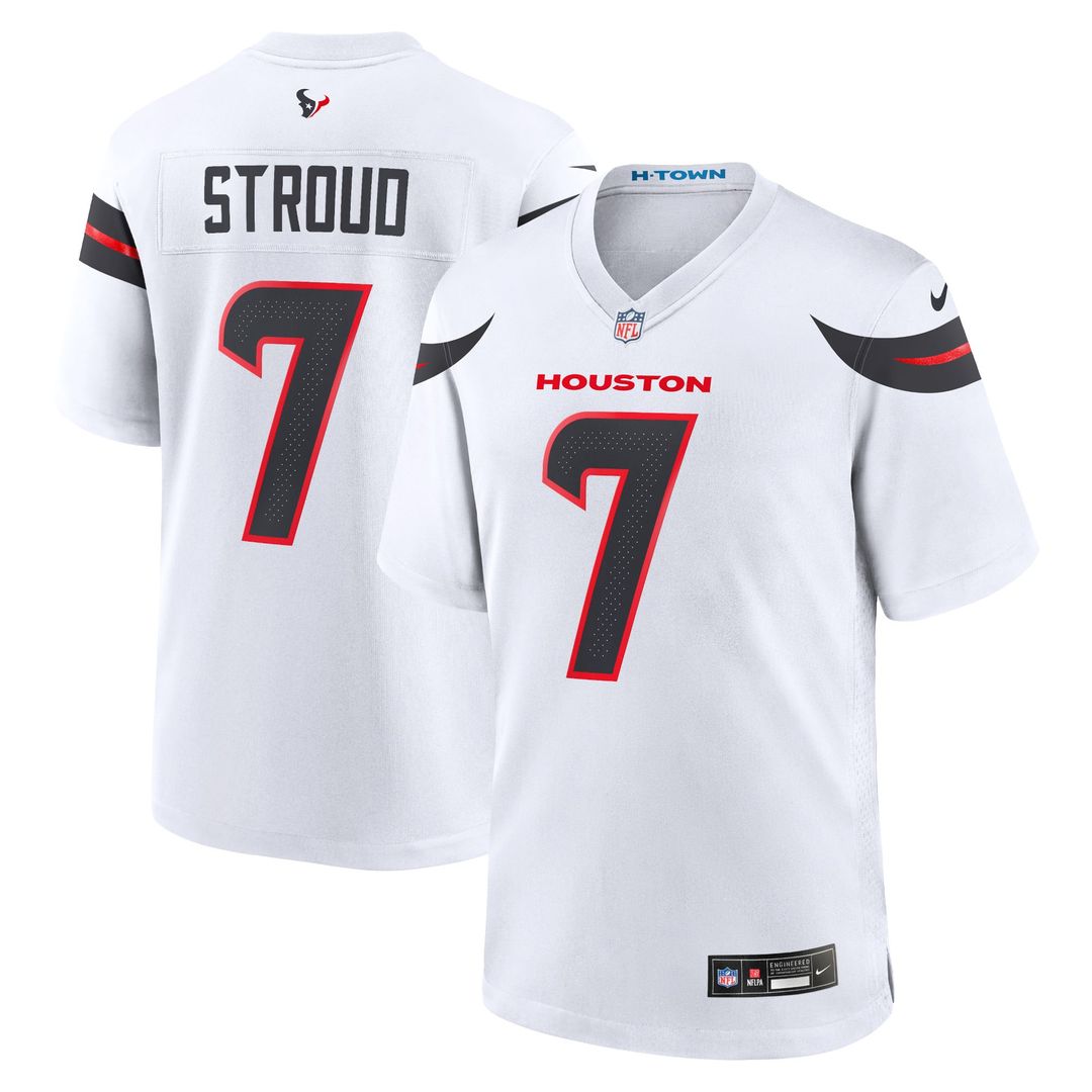 Houston Texans C.J. Stroud Nike White Game Jersey