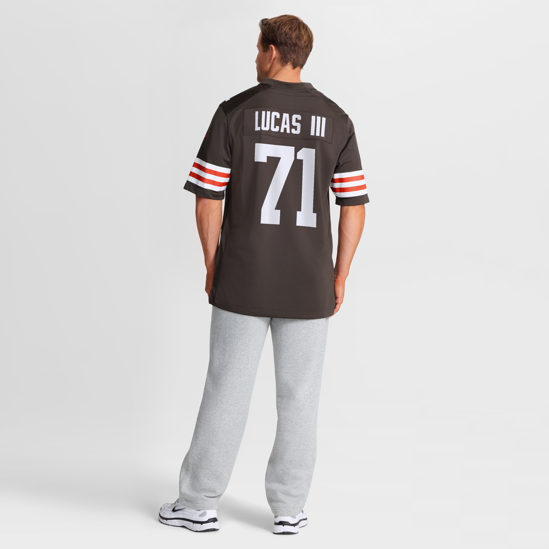 Cleveland Browns Cornelius Lucas Nike Brown Team Game Jersey