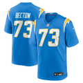 Los Angeles Chargers Mekhi Becton Nike Powder Blue Team Game Jersey