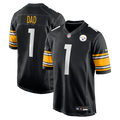 Pittsburgh Steelers Number 1 Dad Nike Black Game Jersey
