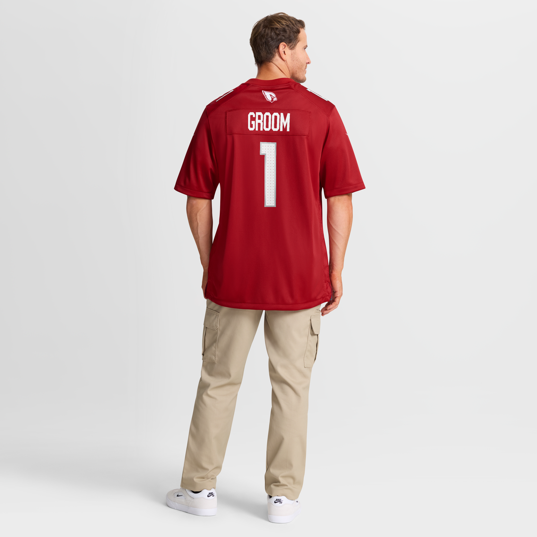 Arizona Cardinals Number 1 Groom Nike Cardinal Game Jersey