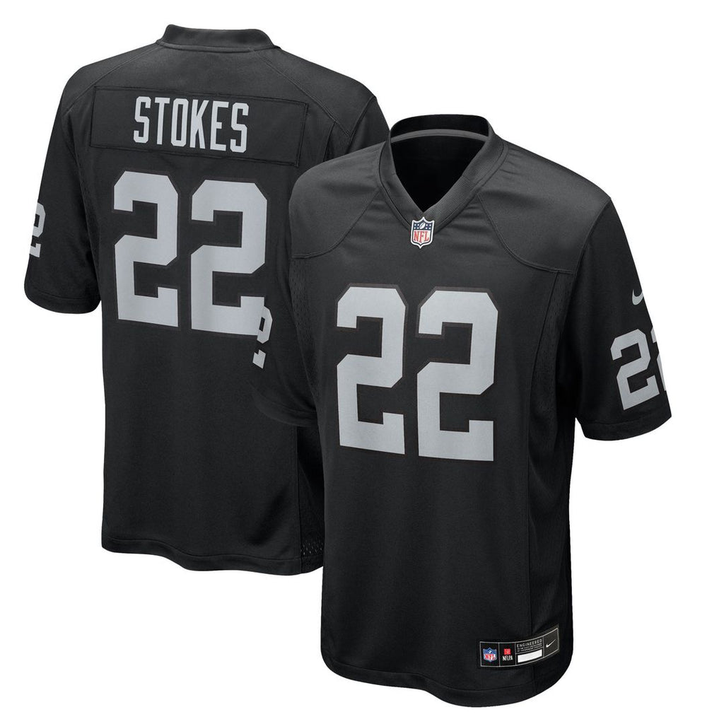 Las Vegas Raiders Eric Stokes Nike Black Team Game Jersey