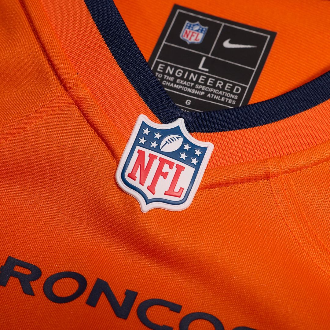 Denver Broncos Number 1 Groom Nike Orange Game Jersey