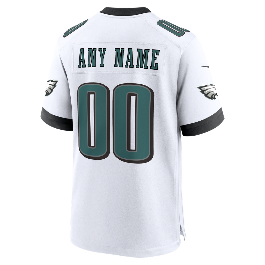 Philadelphia Eagles Nike Black Alternate Custom Game Jersey