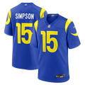 Los Angeles Rams Ty Simpson Nike Royal Team Game Jersey