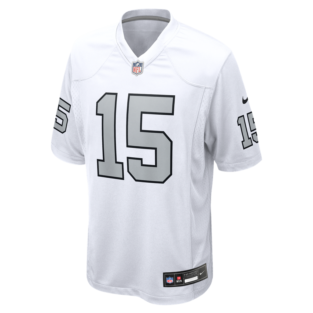 Las Vegas Raiders Fernando Mendoza Nike White Alternate Game Player Jersey