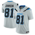 Detroit Lions Calvin Johnson Nike Silver 2026 Rivalries Collection Stitched Limited Jersey
