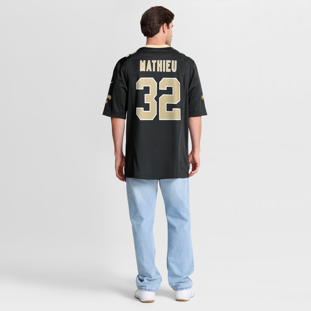New Orleans Saints Tyrann Mathieu Nike Gold Gameday Golds Alternate Game Player Jersey
