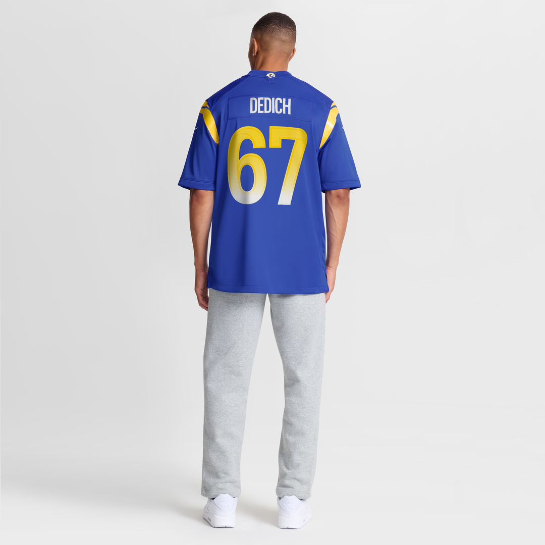 Los Angeles Rams Justin Dedich Nike Royal Game Jersey