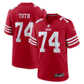 San Francisco 49ers Brett Toth Nike Scarlet Team Game Jersey