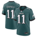 Philadelphia Eagles Jihaad Campbell Nike Midnight Green Team Game Jersey
