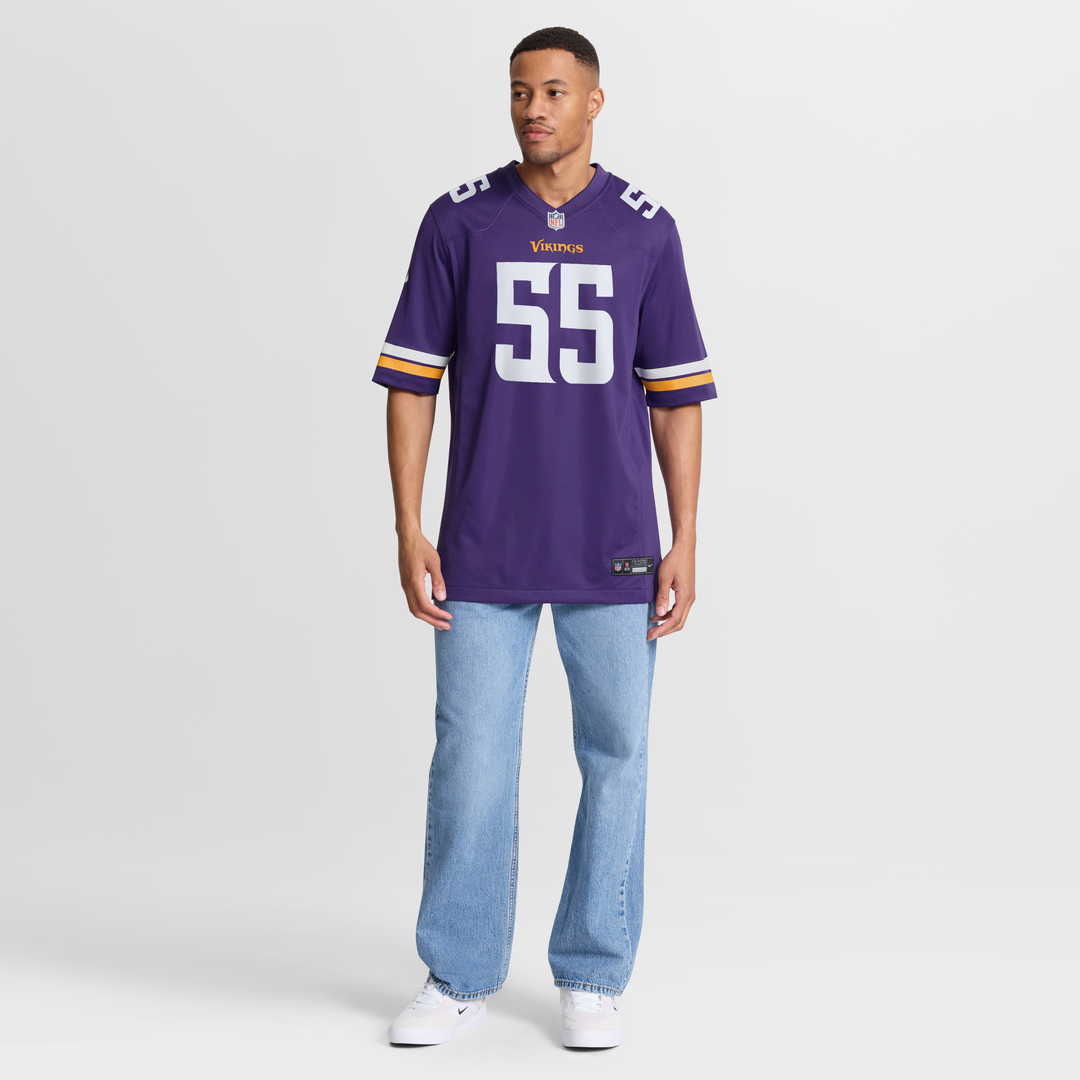 Minnesota Vikings Eric Wilson Nike Purple Team Game Jersey