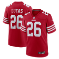 San Francisco 49ers Chase Lucas Nike Scarlet Team Game Jersey