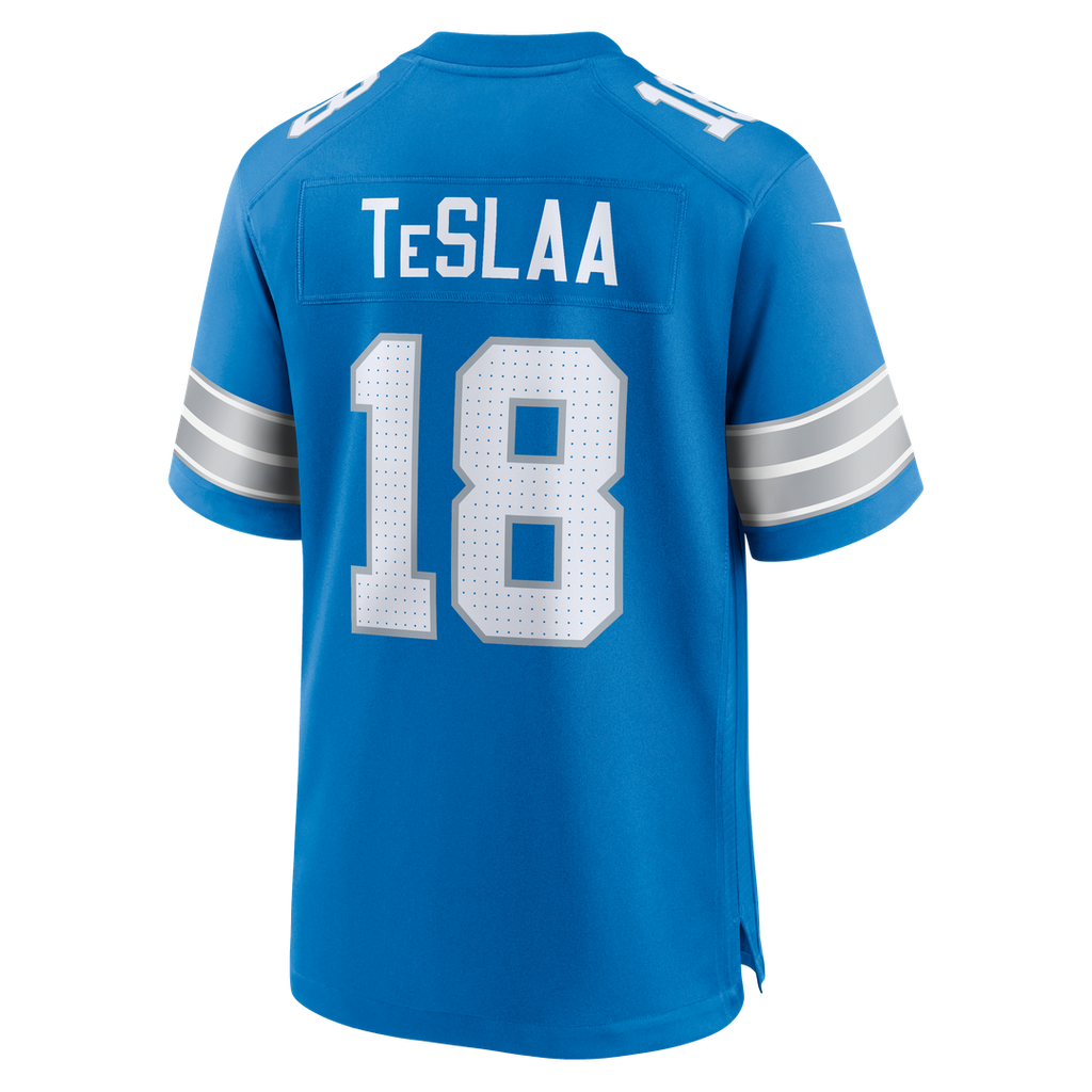 Detroit Lions Isaac TeSlaa Nike Black Alternate Game Player Jersey