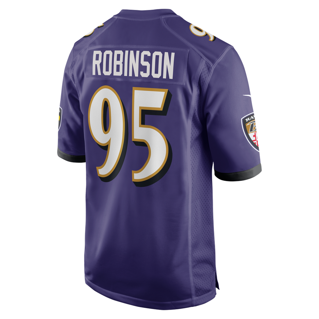 Baltimore Ravens Tavius Robinson Nike Purple Team Game Jersey